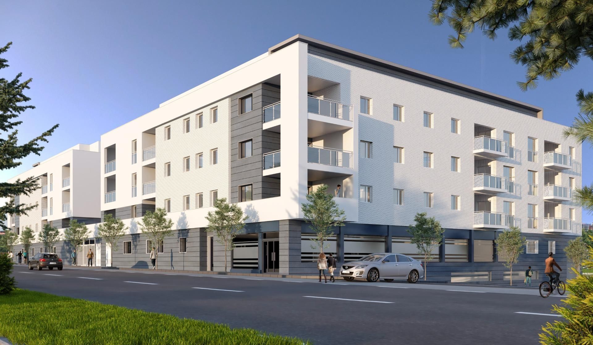 Exterior view of Flat for sale in Badajoz Capital  with Air Conditioner, Heating and Community pool