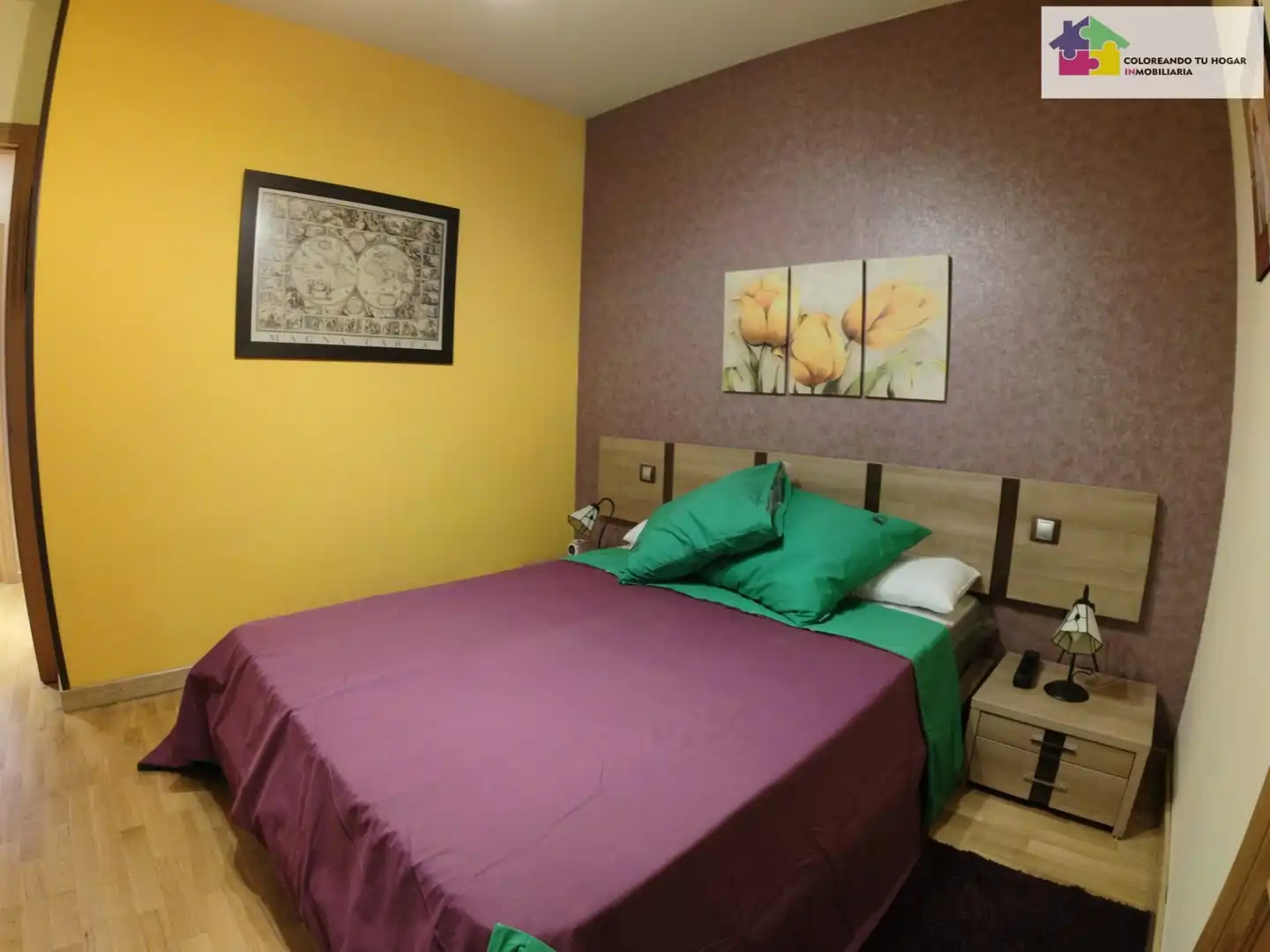 Schlafzimmer von Wohnung zur Miete in León Capital  mit Heizung, Parkett und Terrasse