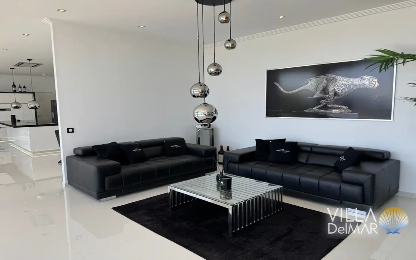 Wohnzimmer von Haus oder Chalet zum Verkauf in Calpe / Calp mit Klimaanlage, Heizung und Privatgarten