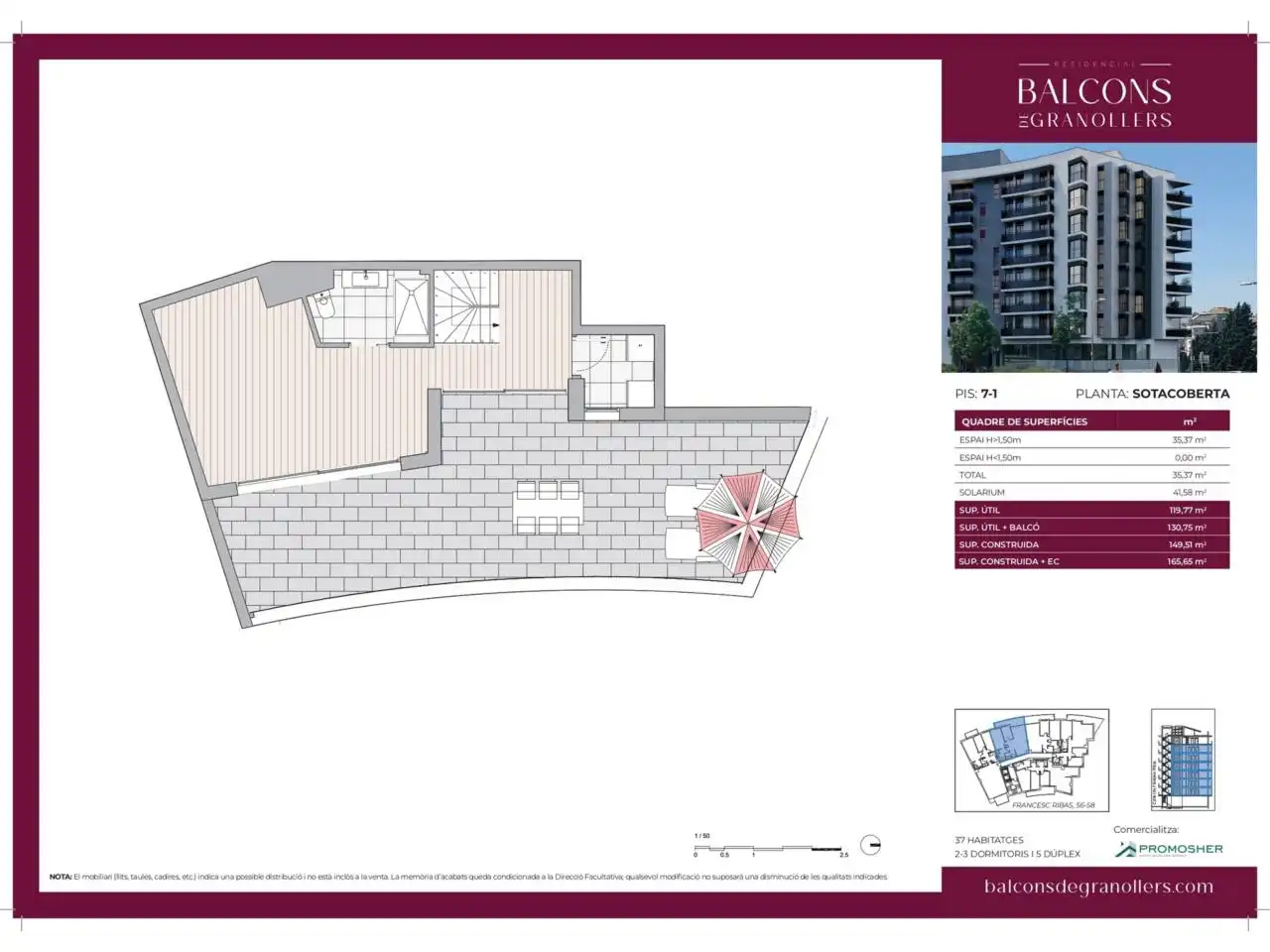 Dúplex en venta en Granollers con Aire acondicionado, Calefacción y Terraza