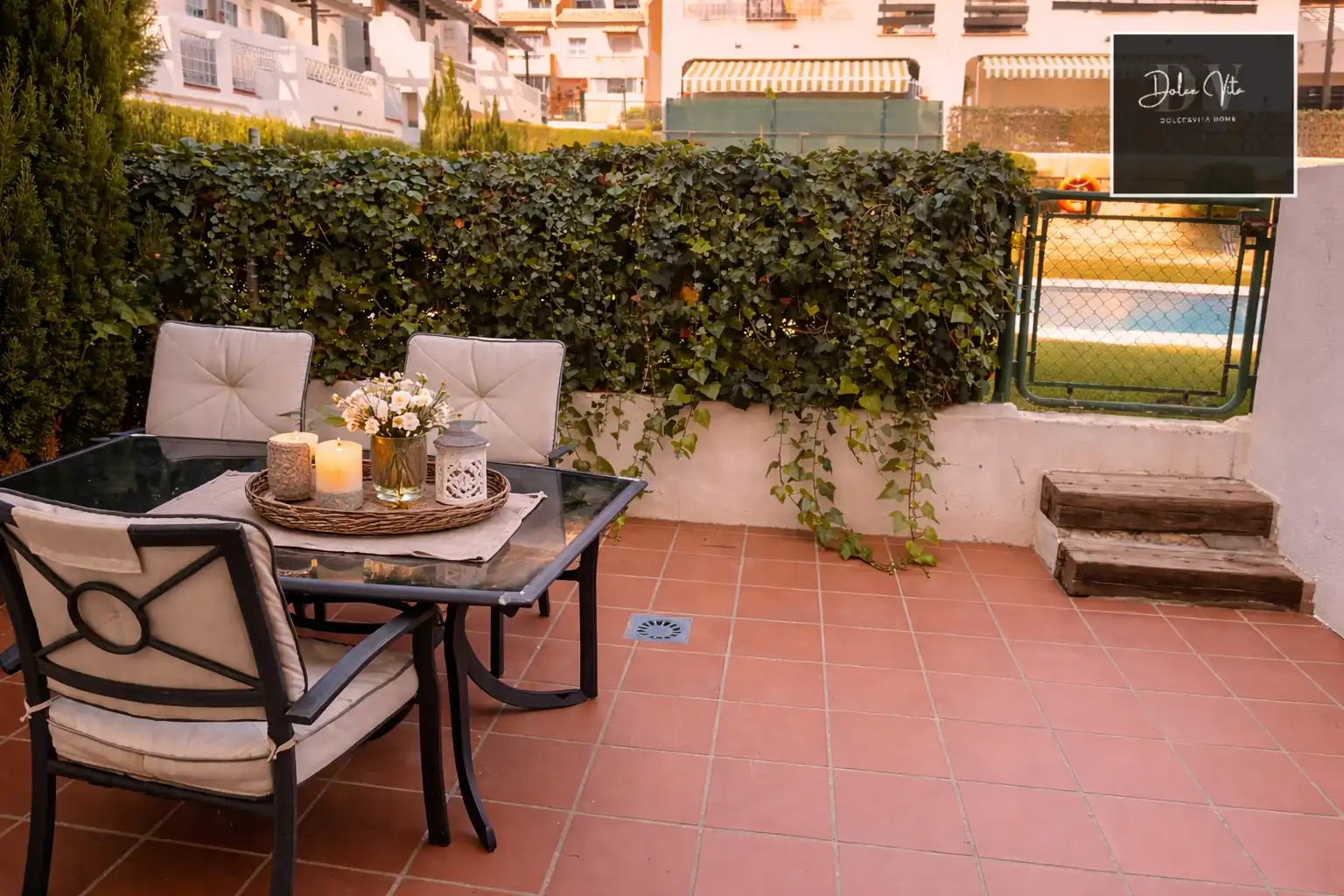 Terrace of Flat for rent in Marbella  with Furnished and Community pool