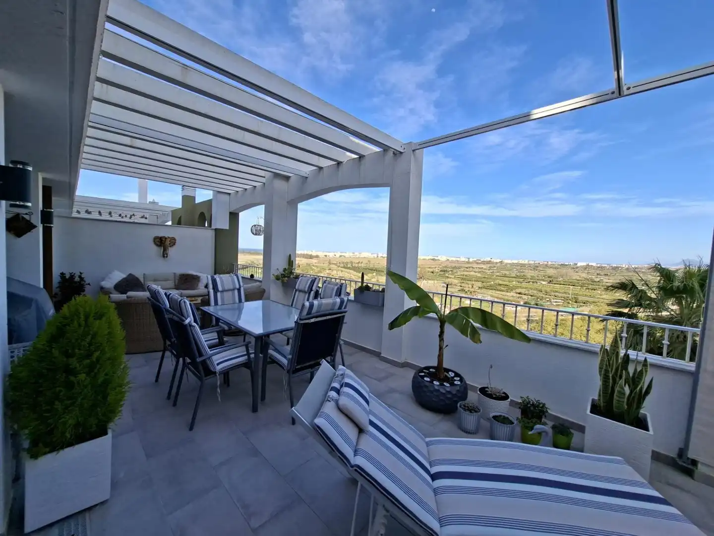 Terrace of Flat for sale in Xeresa  with Air Conditioner, Private garden and Terrace