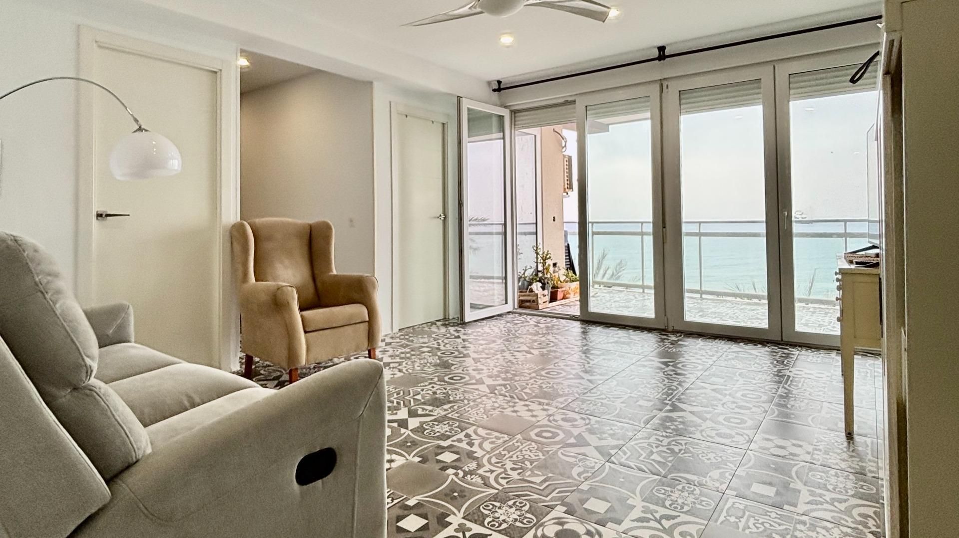 Sala de estar de Piso en venta en  Almería Capital con Aire acondicionado y Terraza