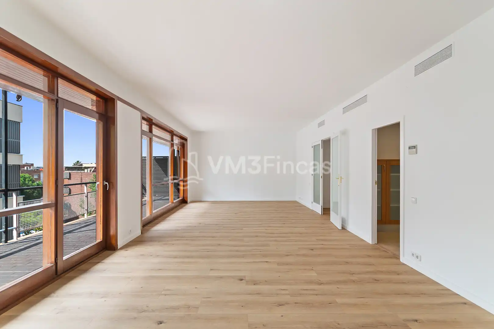 Wohnzimmer von Wohnung zur Miete in Barcelona mit Klimaanlage, Heizung und Parkett