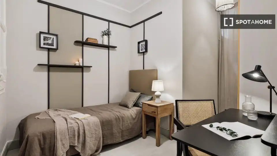 Habitación de Piso de alquiler en Barcelona con Aire acondicionado, Calefacción y Amueblado