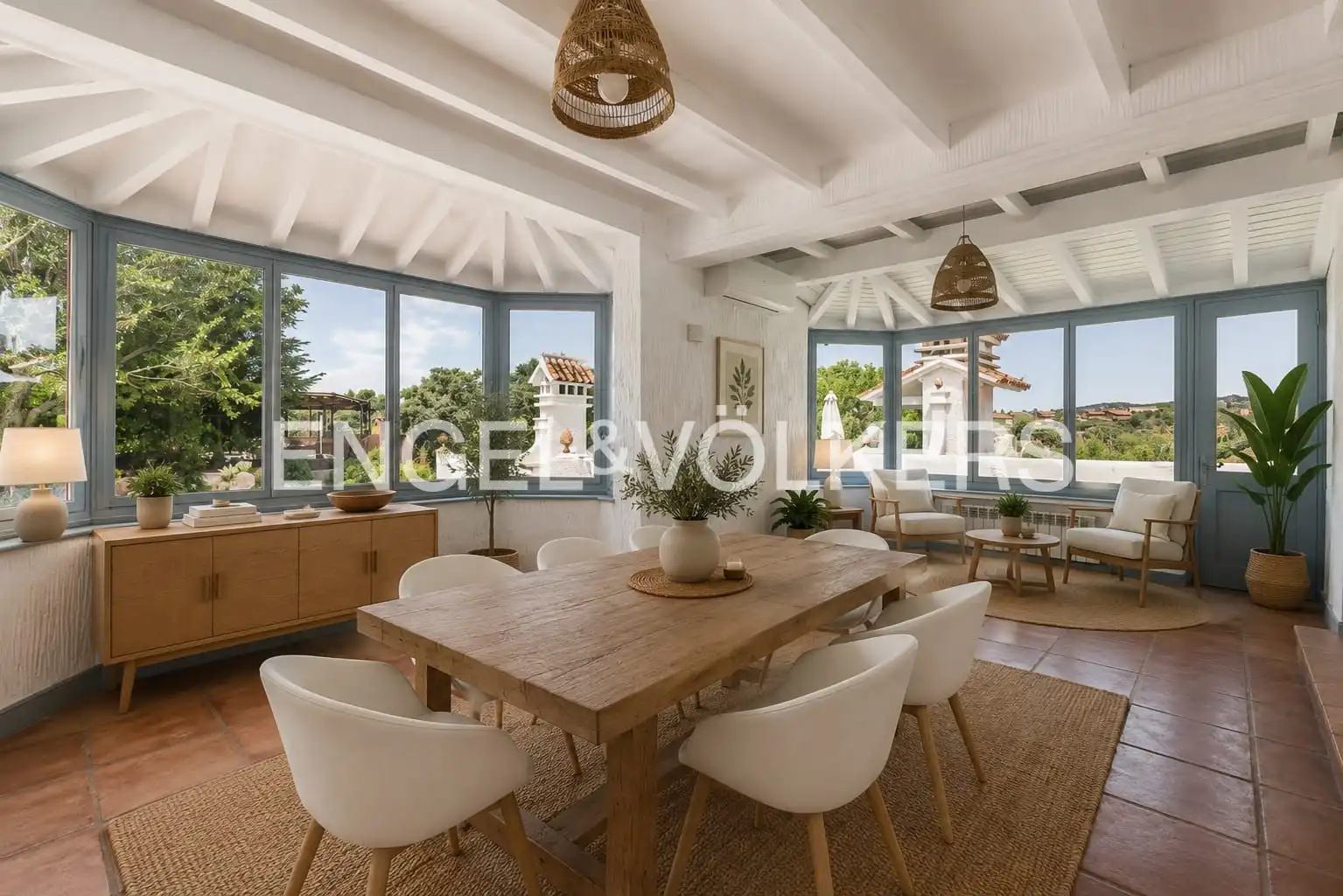 Comedor de Casa o chalet de alquiler en Las Rozas de Madrid con Calefacción, Jardín privado y Terraza