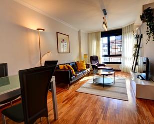 Living room of Flat to rent in Gijón   with Heating, Storage room and Swimming Pool