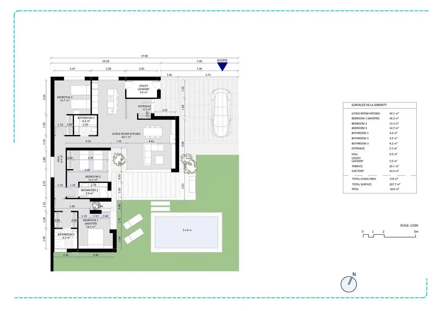 Chalet con piscina en venta en Campo de Murcia, imagen 30