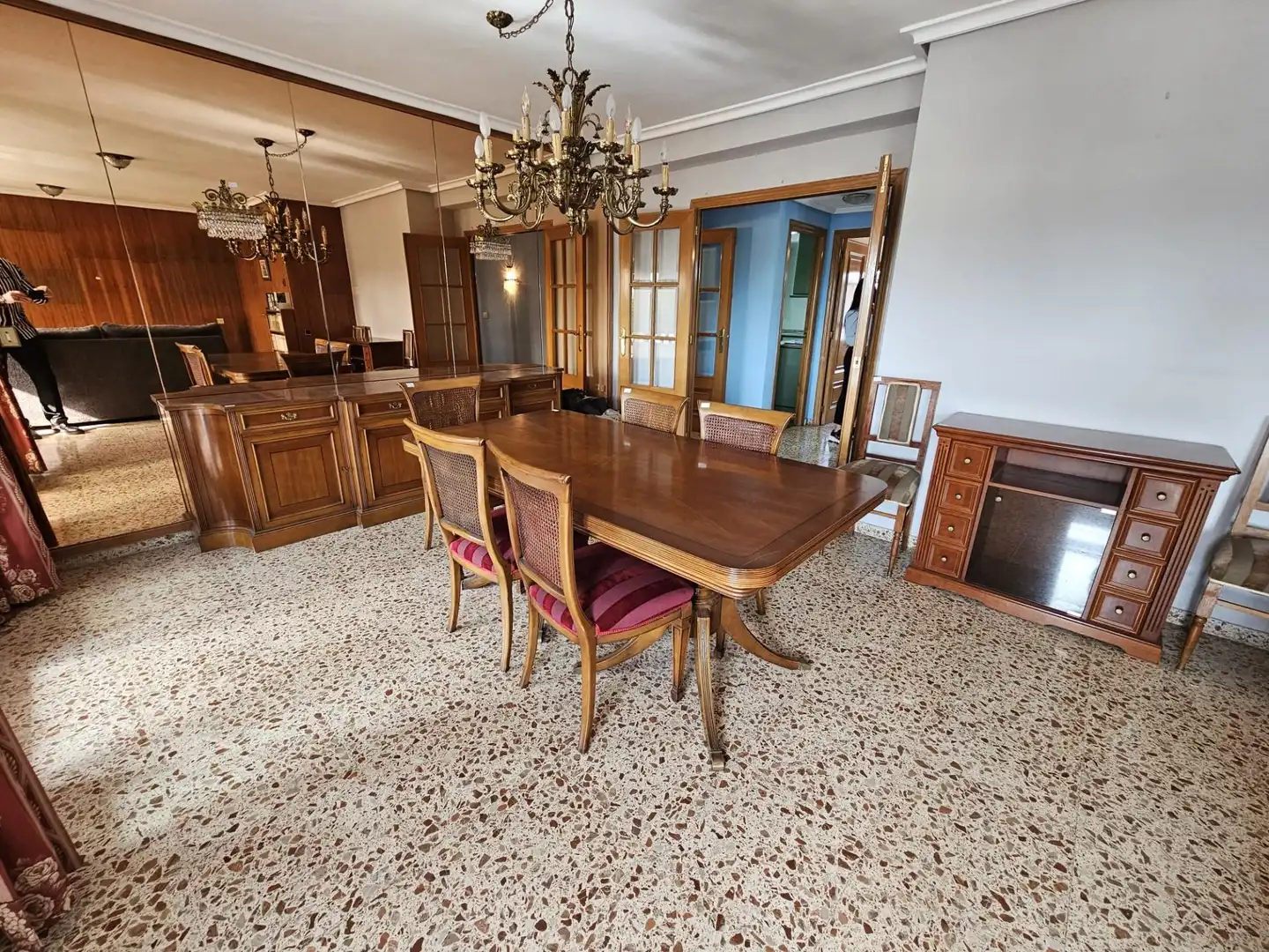 Dining room of Flat for sale in Valencia  with Furnished and Balcony
