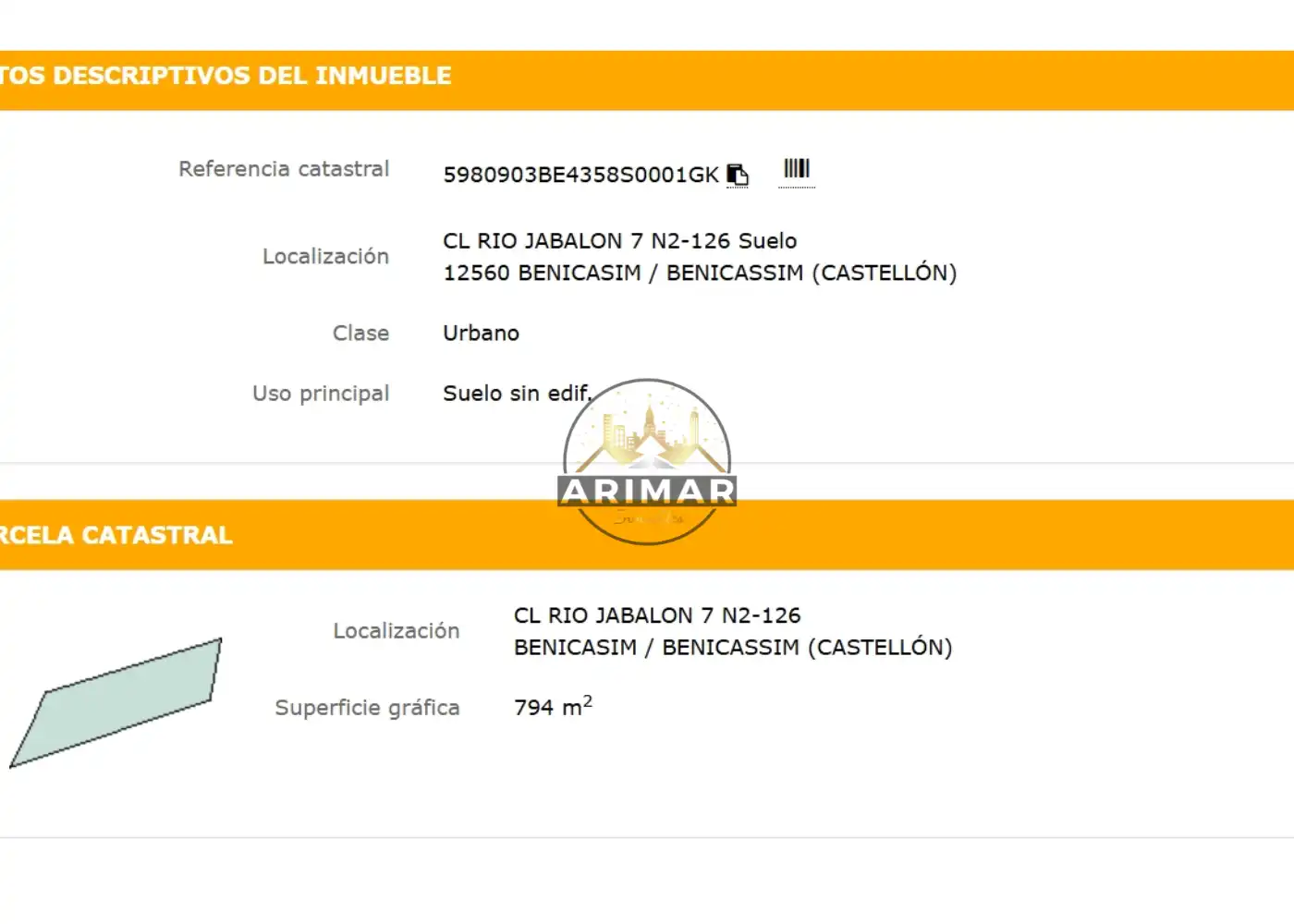 Residential land for sale in Carrer Rio Jabalon 104E, imagen 2