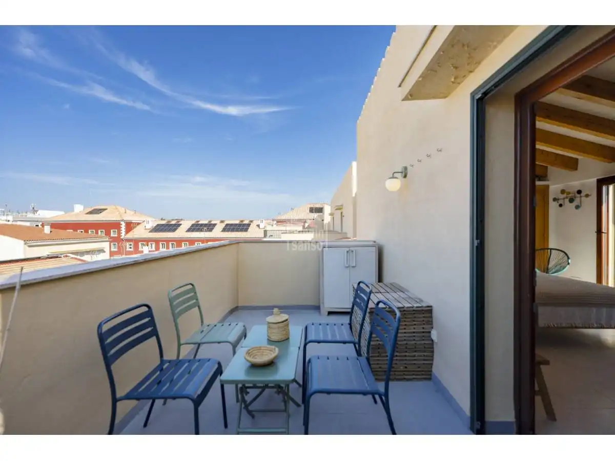 Terraza de Apartamento en venta en Es Castell con Terraza