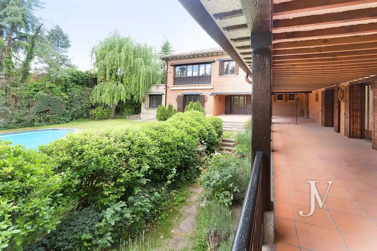 Garden of Houses for rent in Madrid  with Air Conditioner, Heating and Private garden