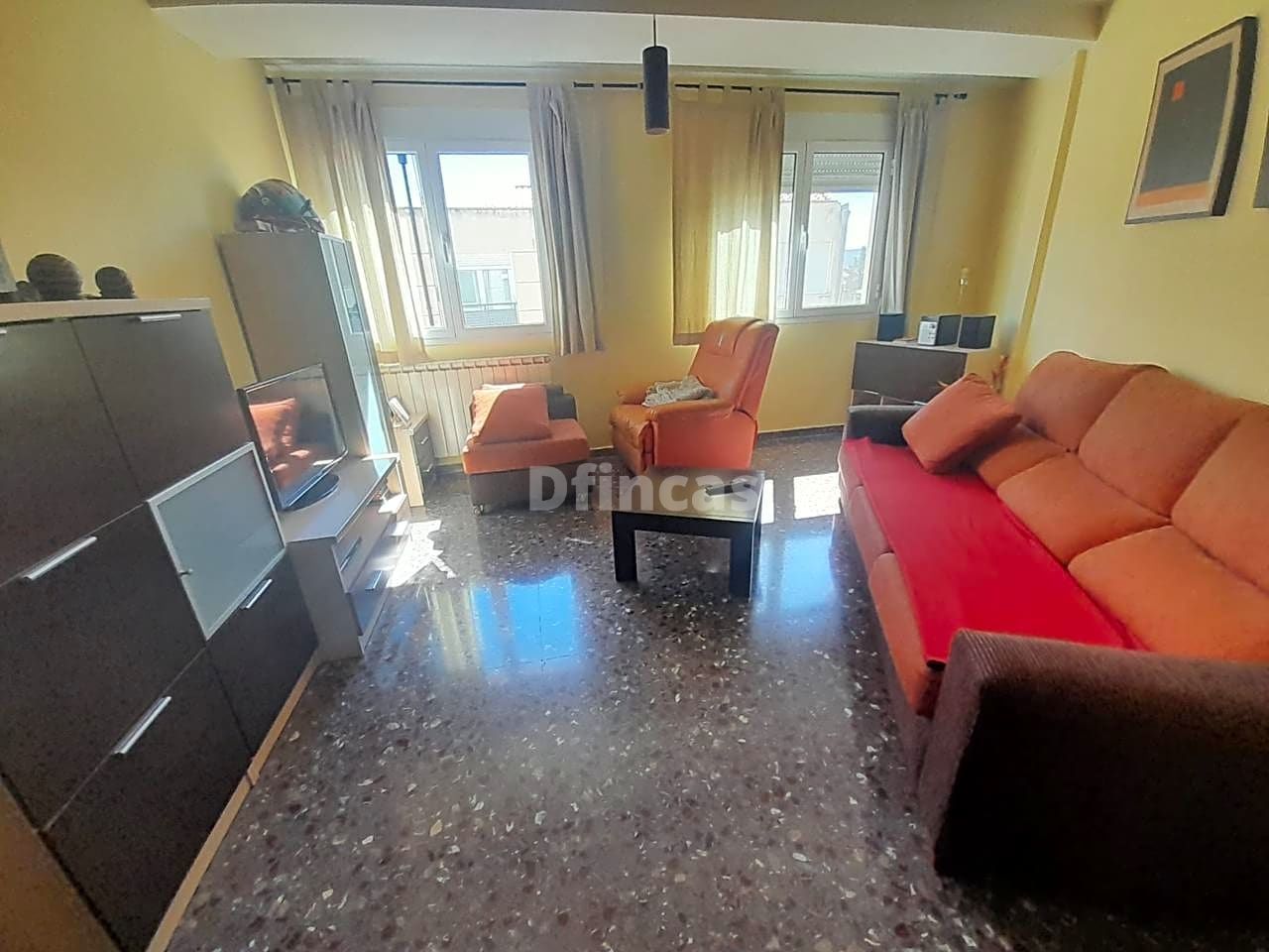 Living room of Flat for sale in  Teruel Capital  with Heating, Storage room and Balcony