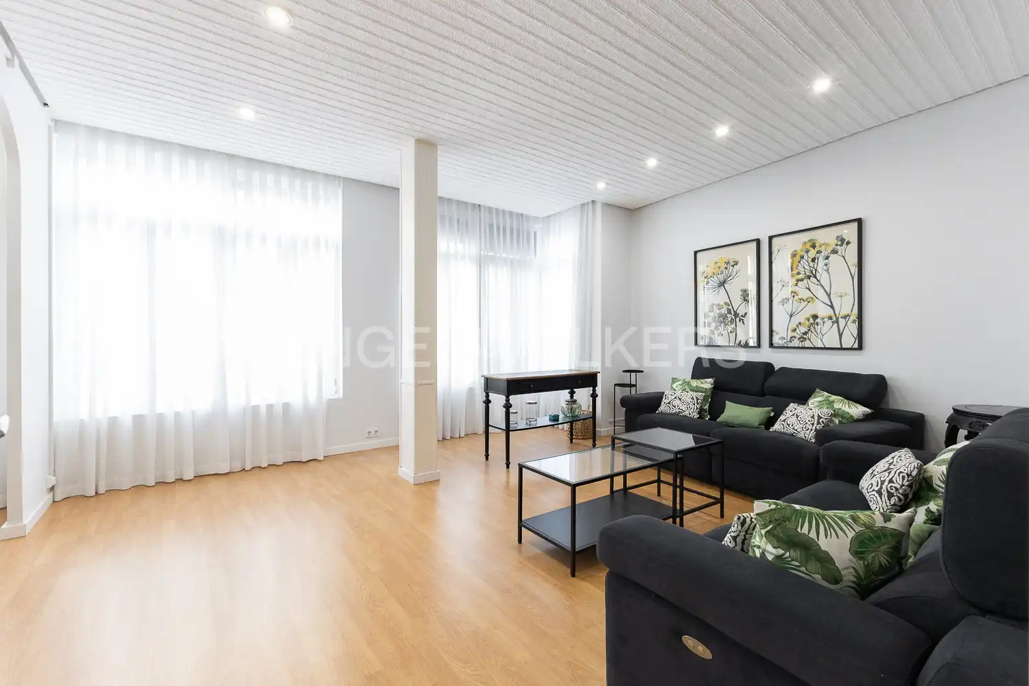 Sala d'estar de Pis de lloguer en Valencia amb Calefacció, Moblat i Balcó