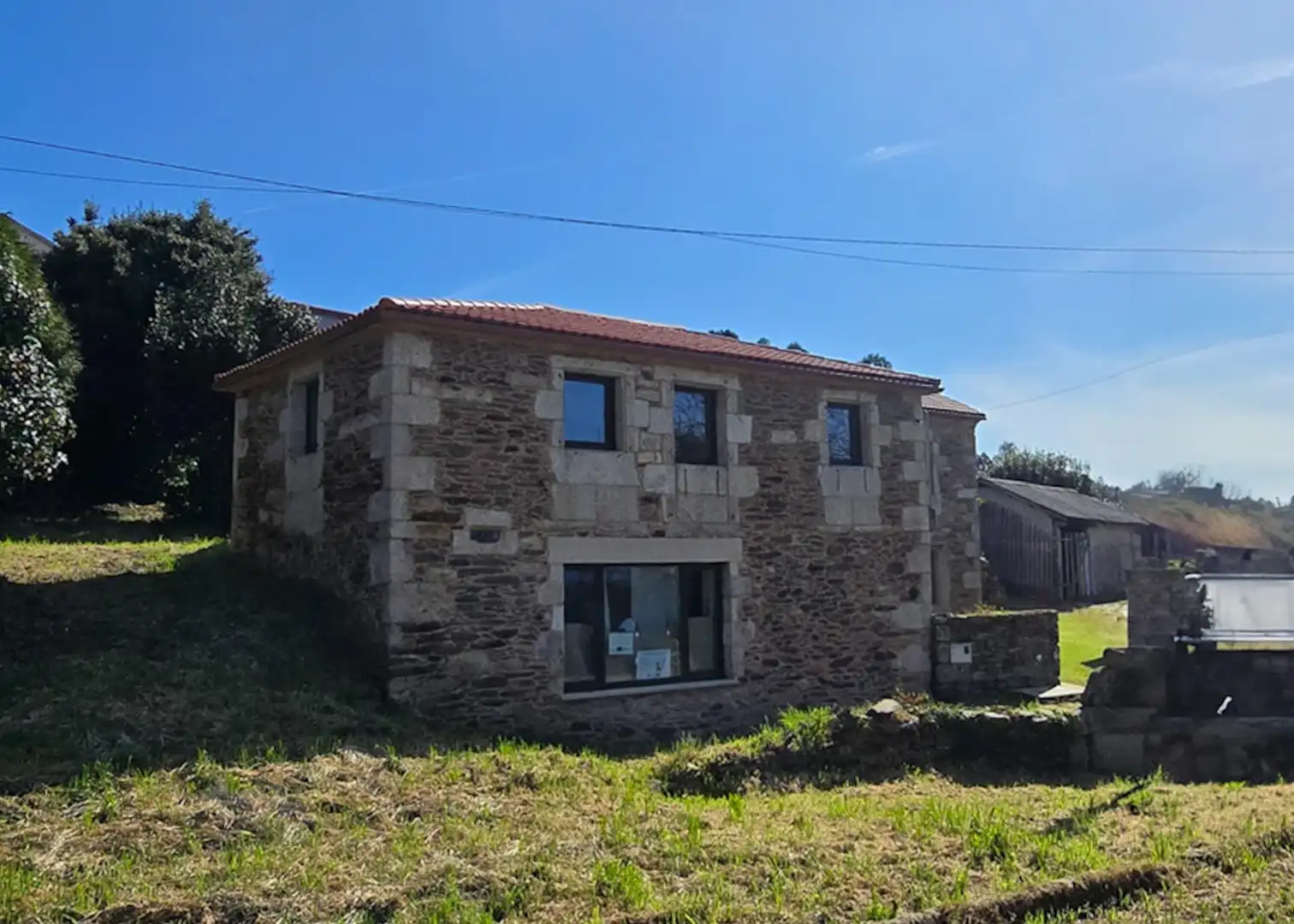 Vista exterior de Casa o chalet en venta en Paderne con Calefacción y Balcón