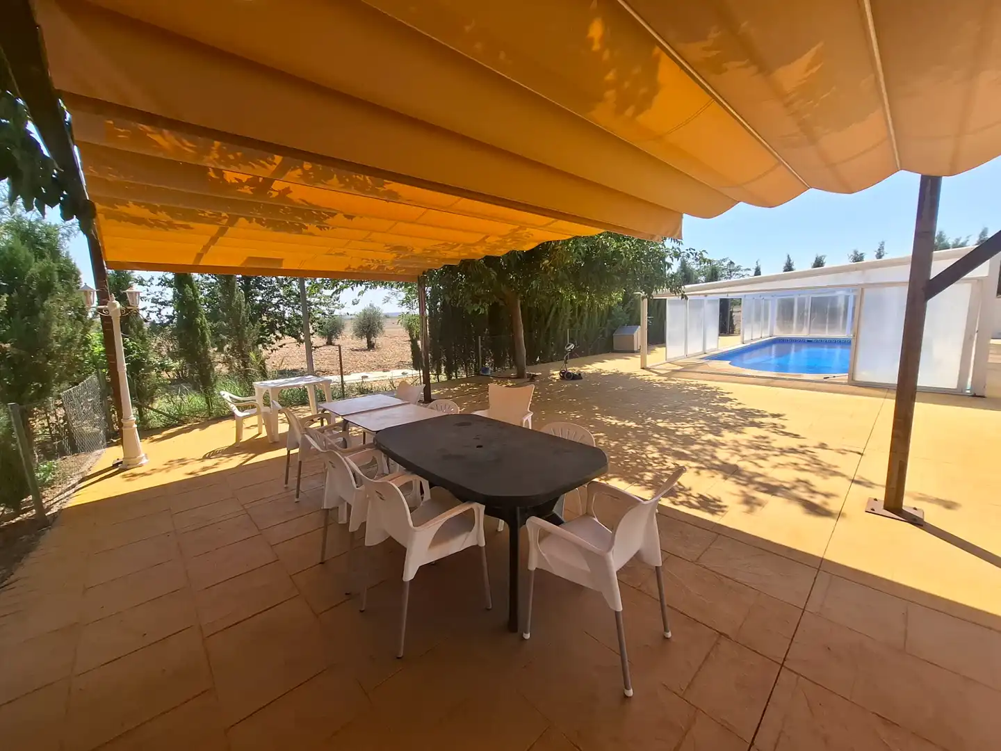 Terrassa de Finca rústica en venda en Fernán Caballero amb Aire condicionat, Calefacció i Traster