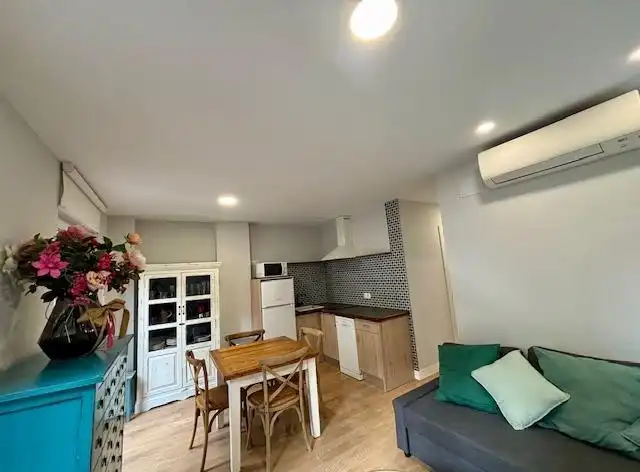 Kitchen of Flat for sale in  Pamplona / Iruña  with Air Conditioner, Furnished and Balcony