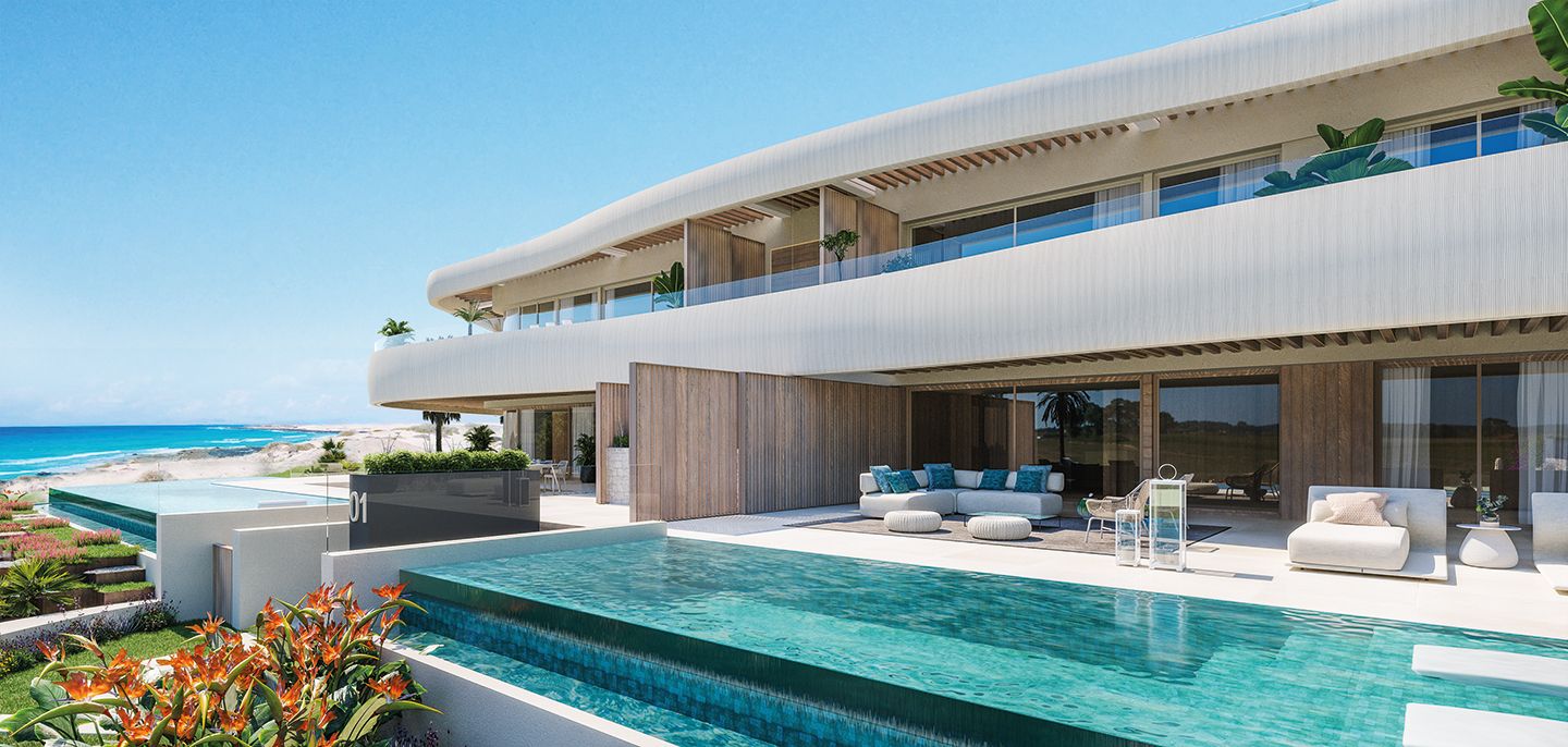 Exterior view of Apartment for sale in Marbella  with Air Conditioner, Private garden and Parquet flooring
