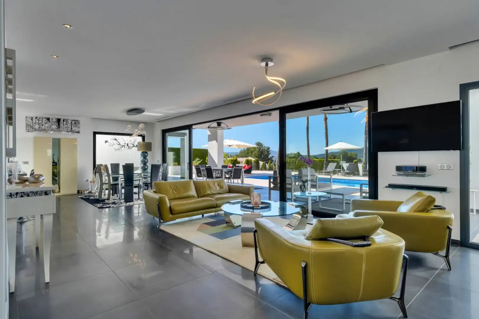 Sala d'estar de Casa o xalet en venda en Jávea / Xàbia amb Aire condicionat, Calefacció i Jardí privat