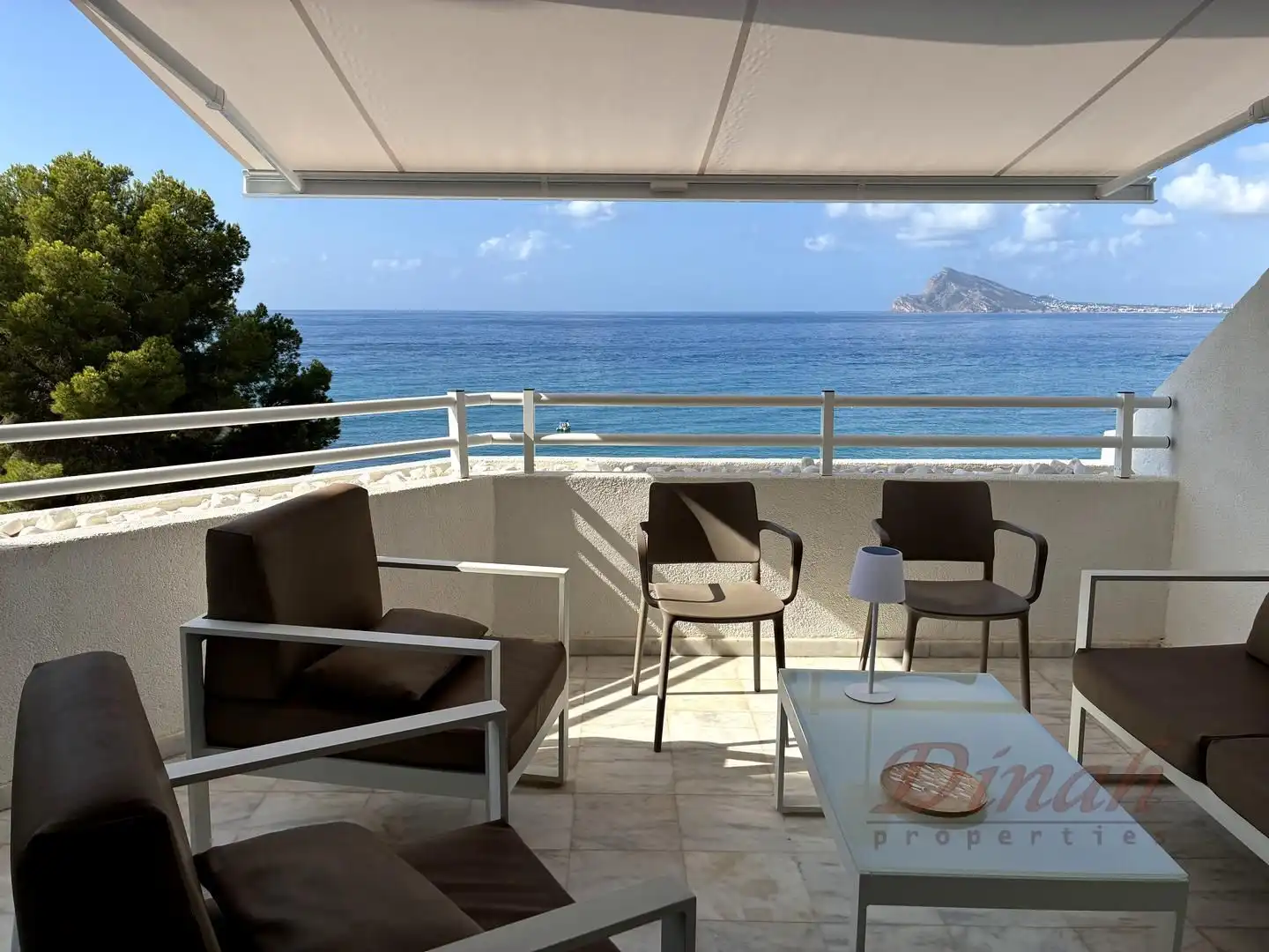 Terrasse von Wohnungen zur Miete in Altea mit Klimaanlage, Heizung und Möbliert