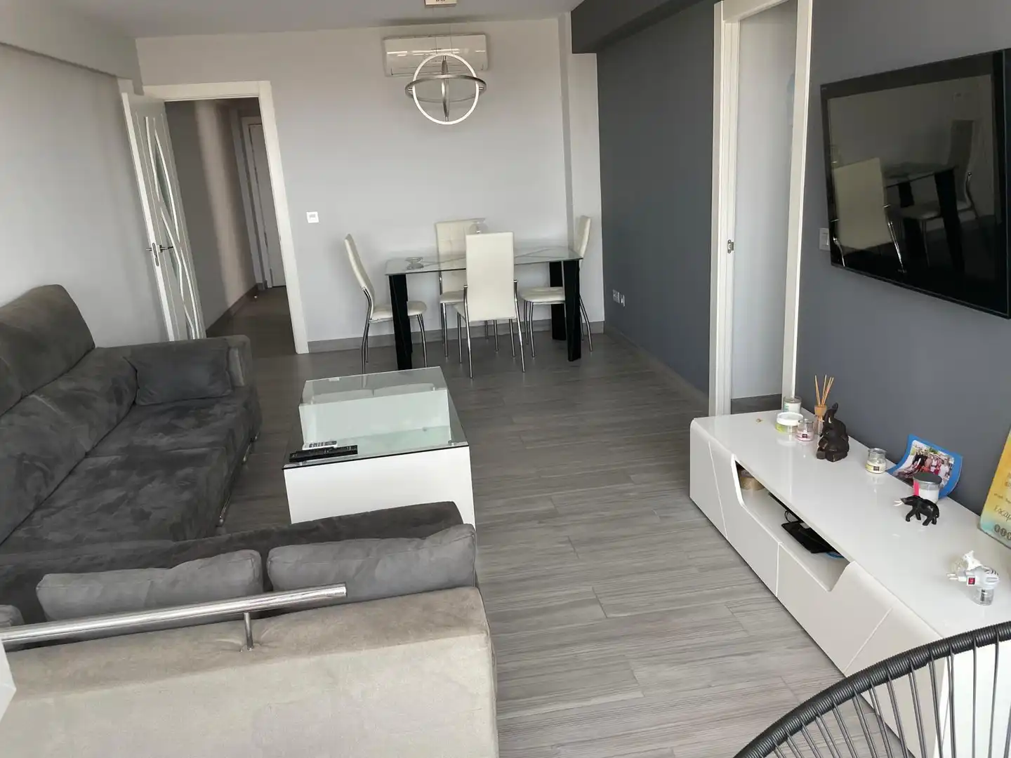 Living room of Flat for rent in Málaga  with Air Conditioner, Furnished and Washing machine