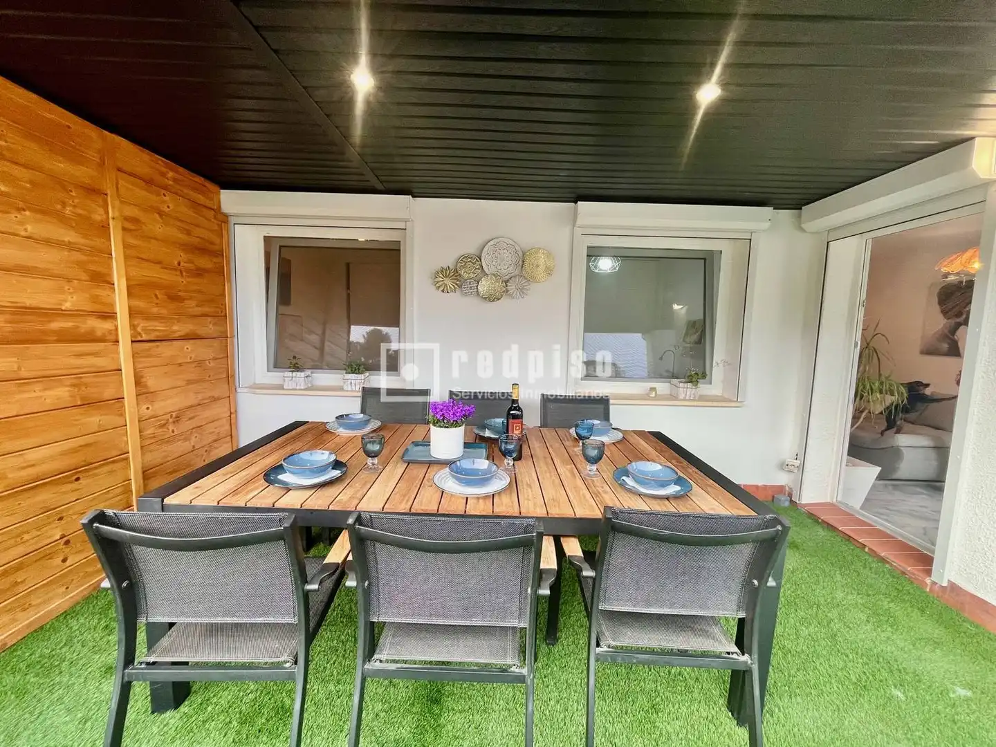 Terrasse von Dachboden zum Verkauf in Benalmádena mit Klimaanlage, Heizung und Privatgarten