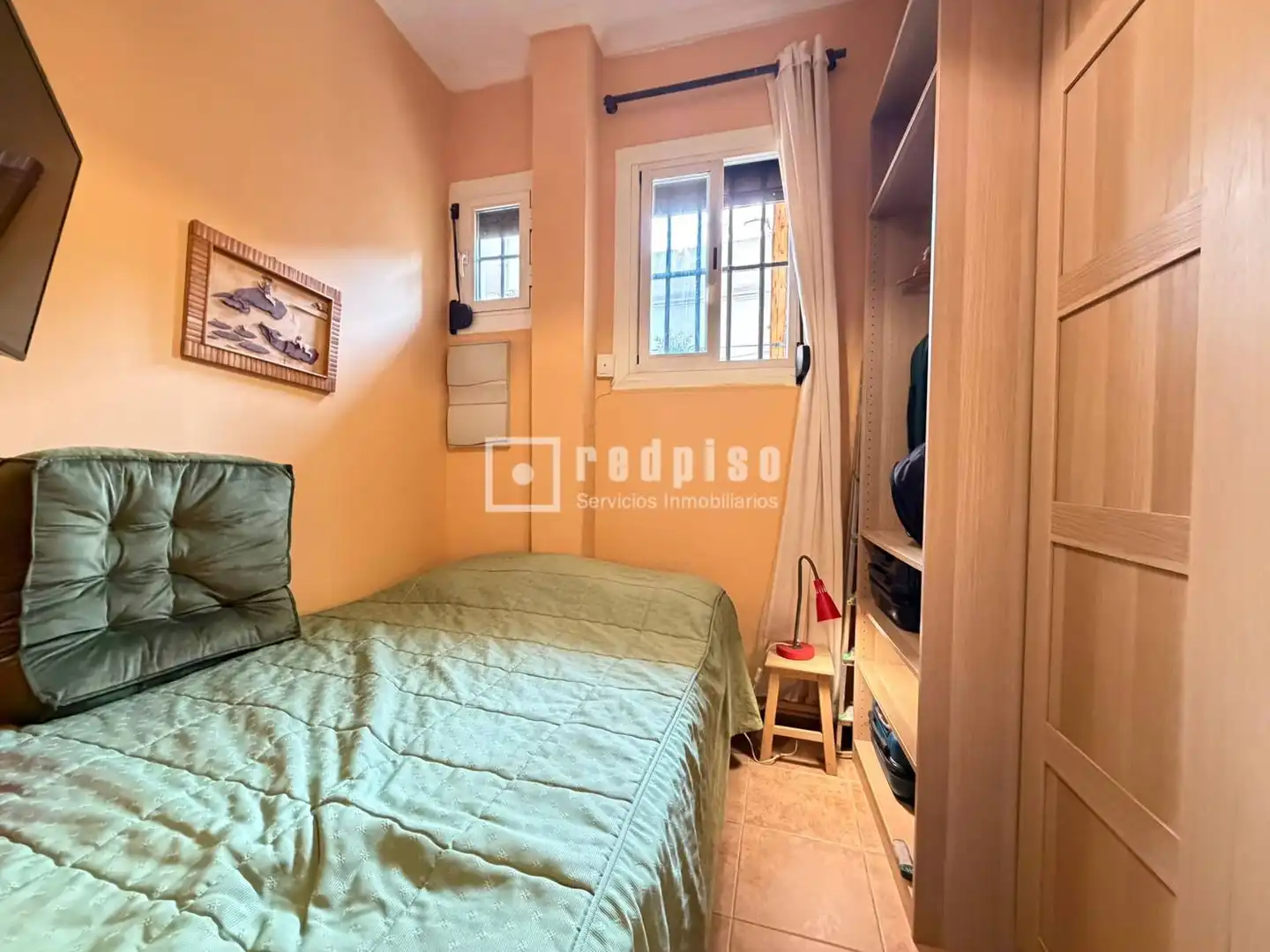 Schlafzimmer von Wohnung zur Miete in Madrid mit Klimaanlage, Heizung und Terrasse