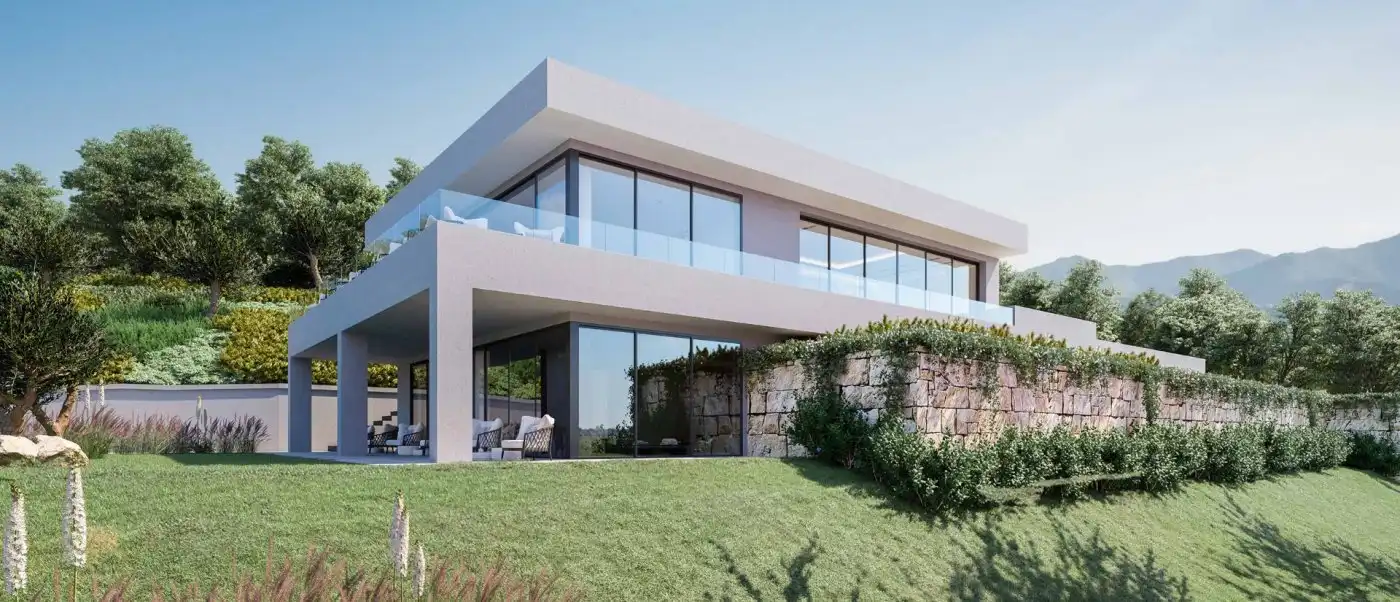 Vista exterior de Casa o xalet en venda en Benahavís amb Aire condicionat, Calefacció i Jardí privat