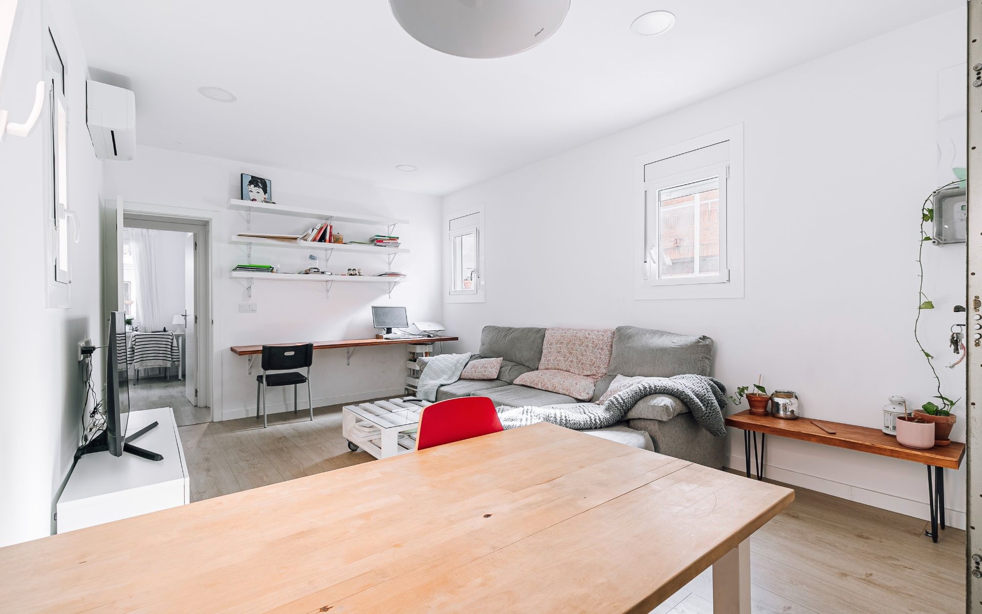 Sala d'estar de Àtic en venda en  Barcelona Capital amb Aire condicionat, Calefacció i Terrassa