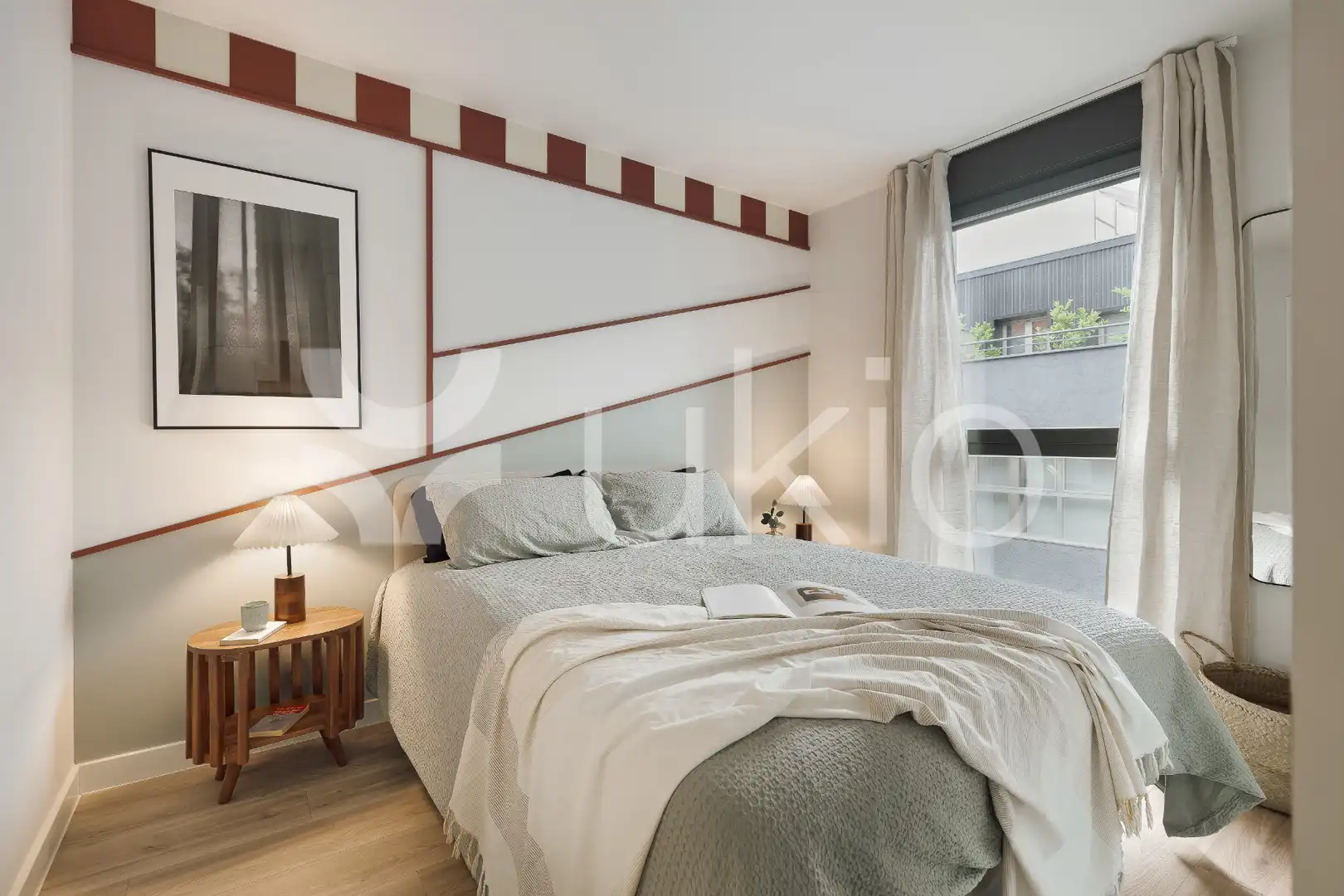 Schlafzimmer von Wohnungen zur Miete in Madrid mit Heizung, Möbliert und Ofen