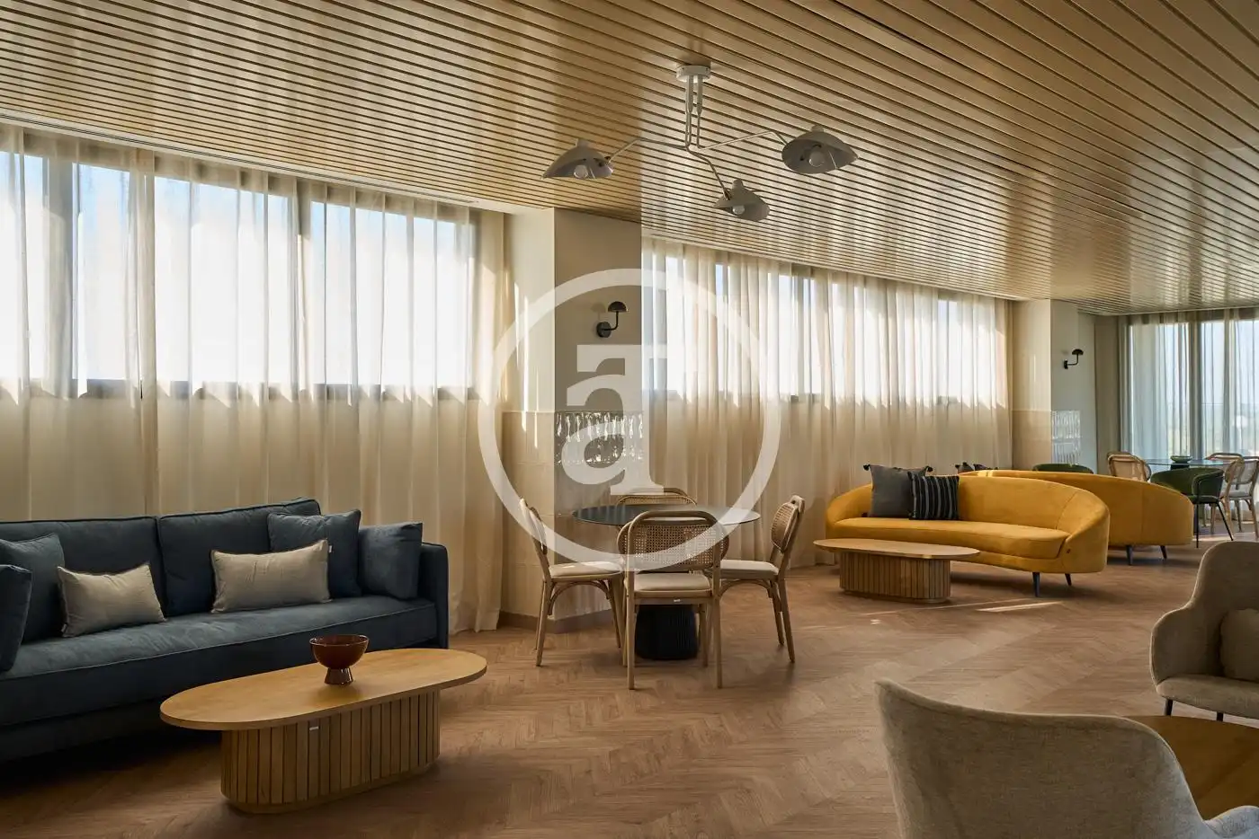 Wohnzimmer von Wohnung zur Miete in Alcobendas mit Klimaanlage, Heizung und Möbliert