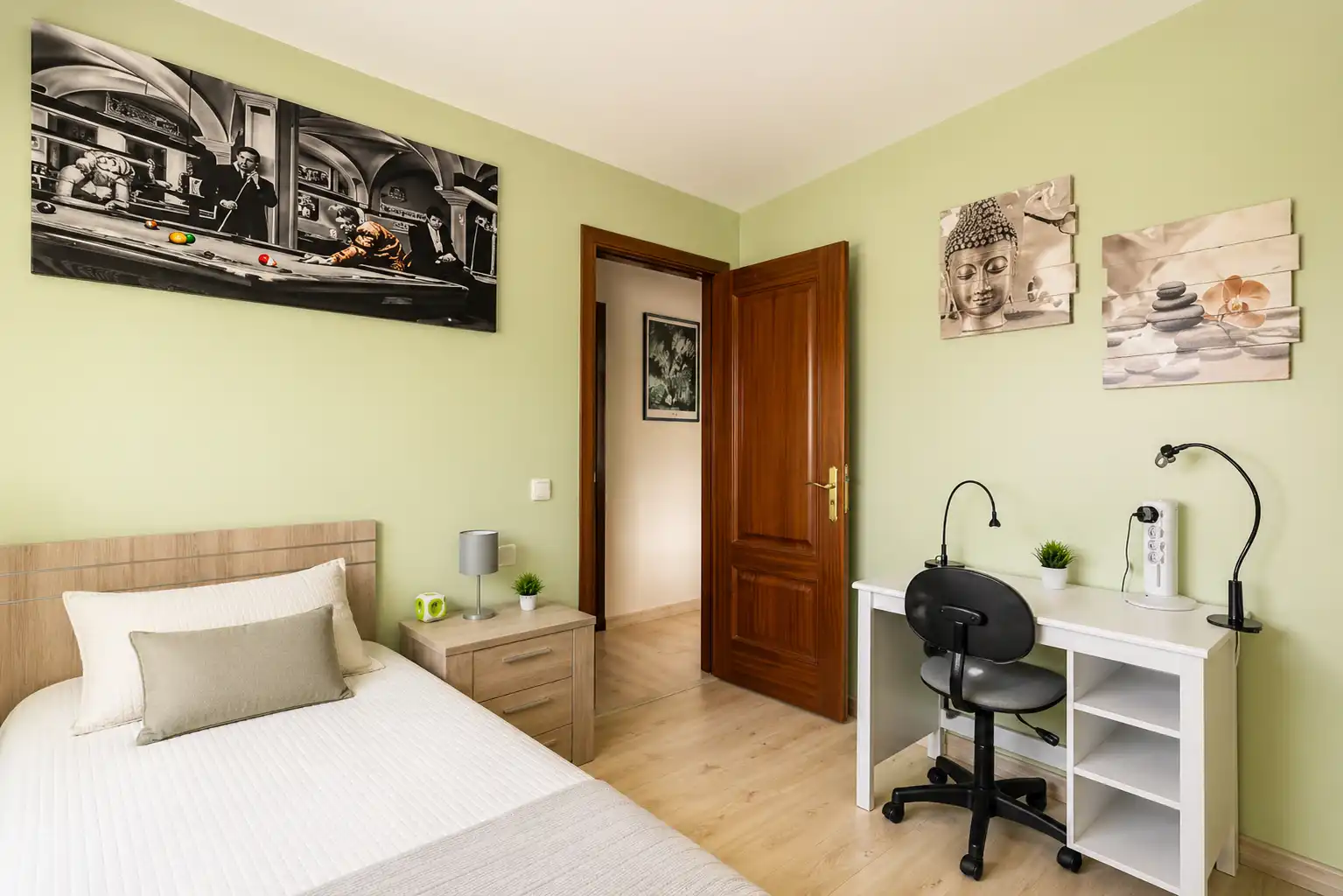 Schlafzimmer von Wohnung zur untervermieten in Las Palmas de Gran Canaria mit Möbliert, Ofen und Waschmaschine