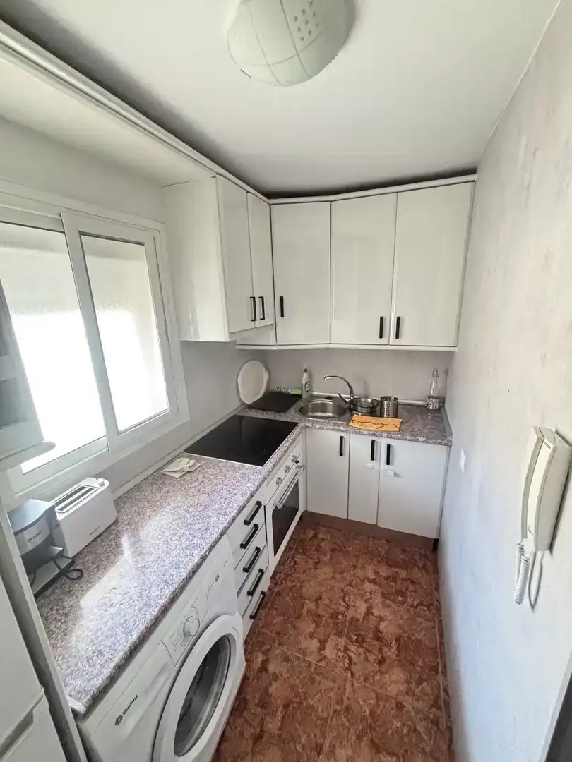 Kitchen of Flat for rent in Torremolinos  with Air Conditioner, Private garden and Swimming Pool