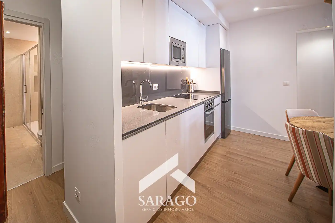 Cocina de Piso de alquiler en Madrid con Aire acondicionado, Calefacción y Amueblado