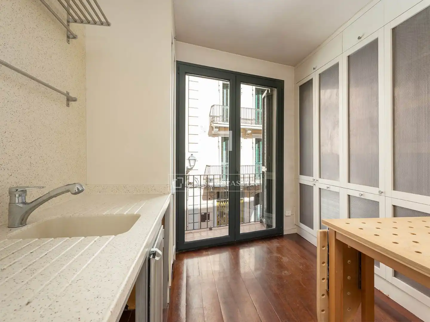 Balcony of Houses for sale in Barcelona  with Air Conditioner, Terrace and Storage room