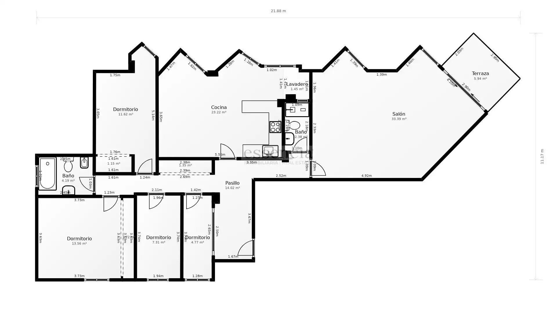 Wohnung zur Miete in Gandia mit Terrasse und Balkon
