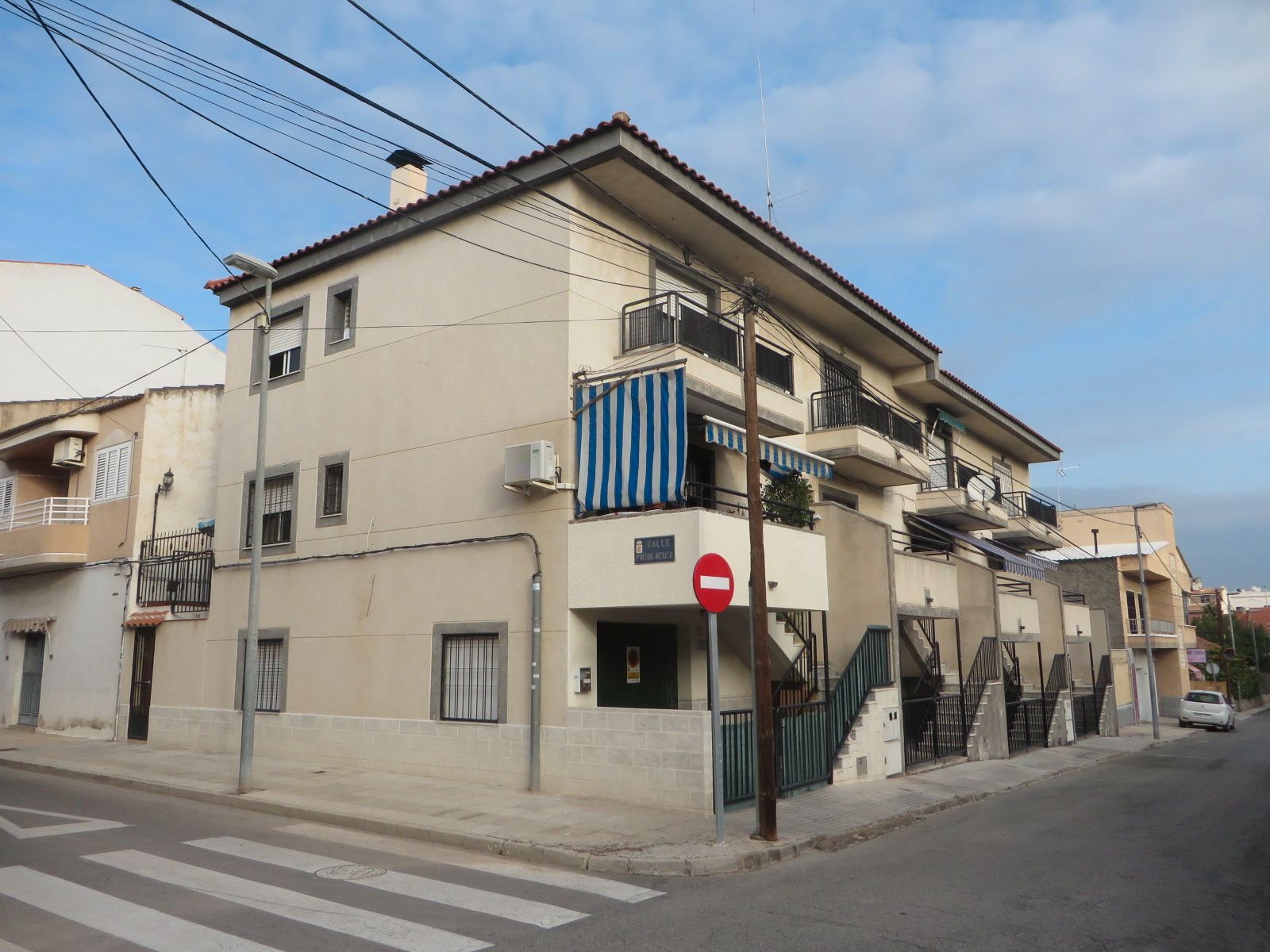 Exterior view of Single-family semi-detached for sale in  Murcia Capital