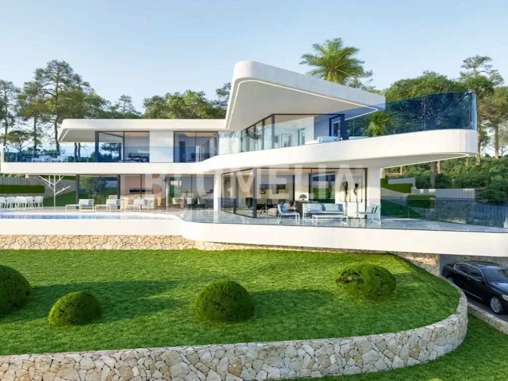 Vista exterior de Casa o xalet en venda en Jávea / Xàbia amb Aire condicionat, Calefacció i Jardí privat