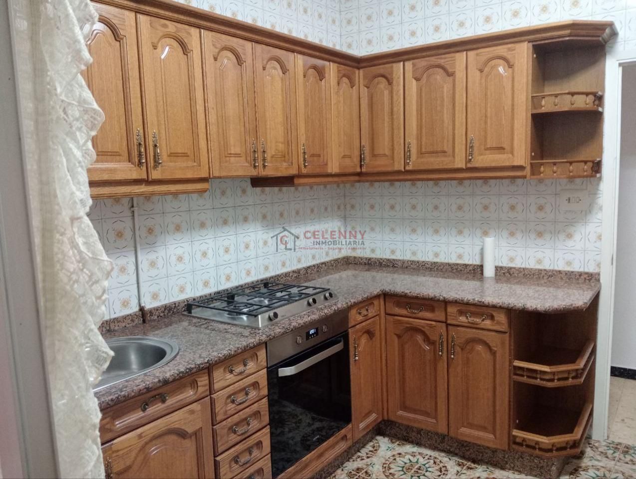 Kitchen of Flat to rent in Ourense Capital   with Heating, Terrace and Storage room