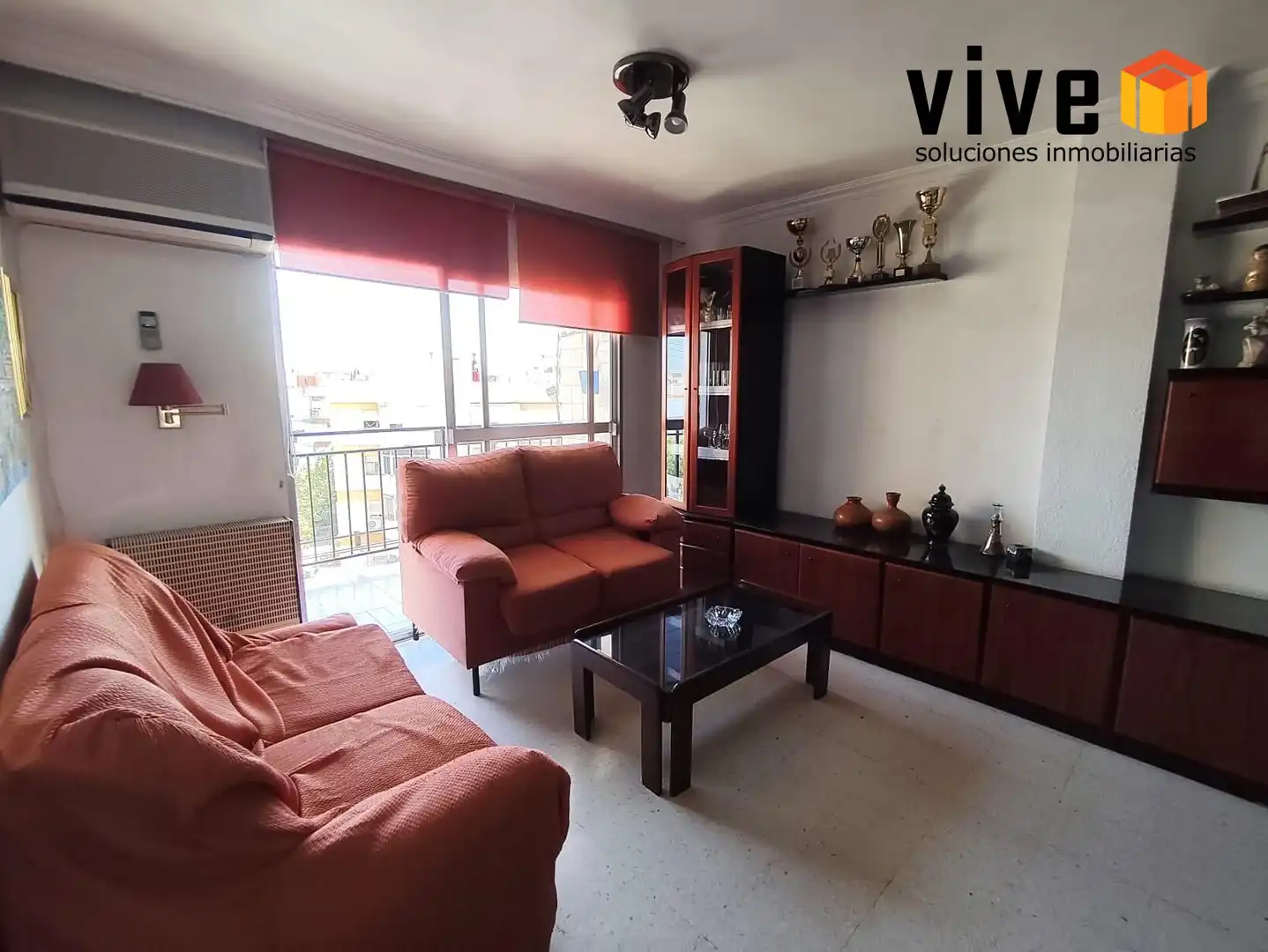 Sala de estar de Piso en venta en Sevilla con Aire acondicionado y Terraza