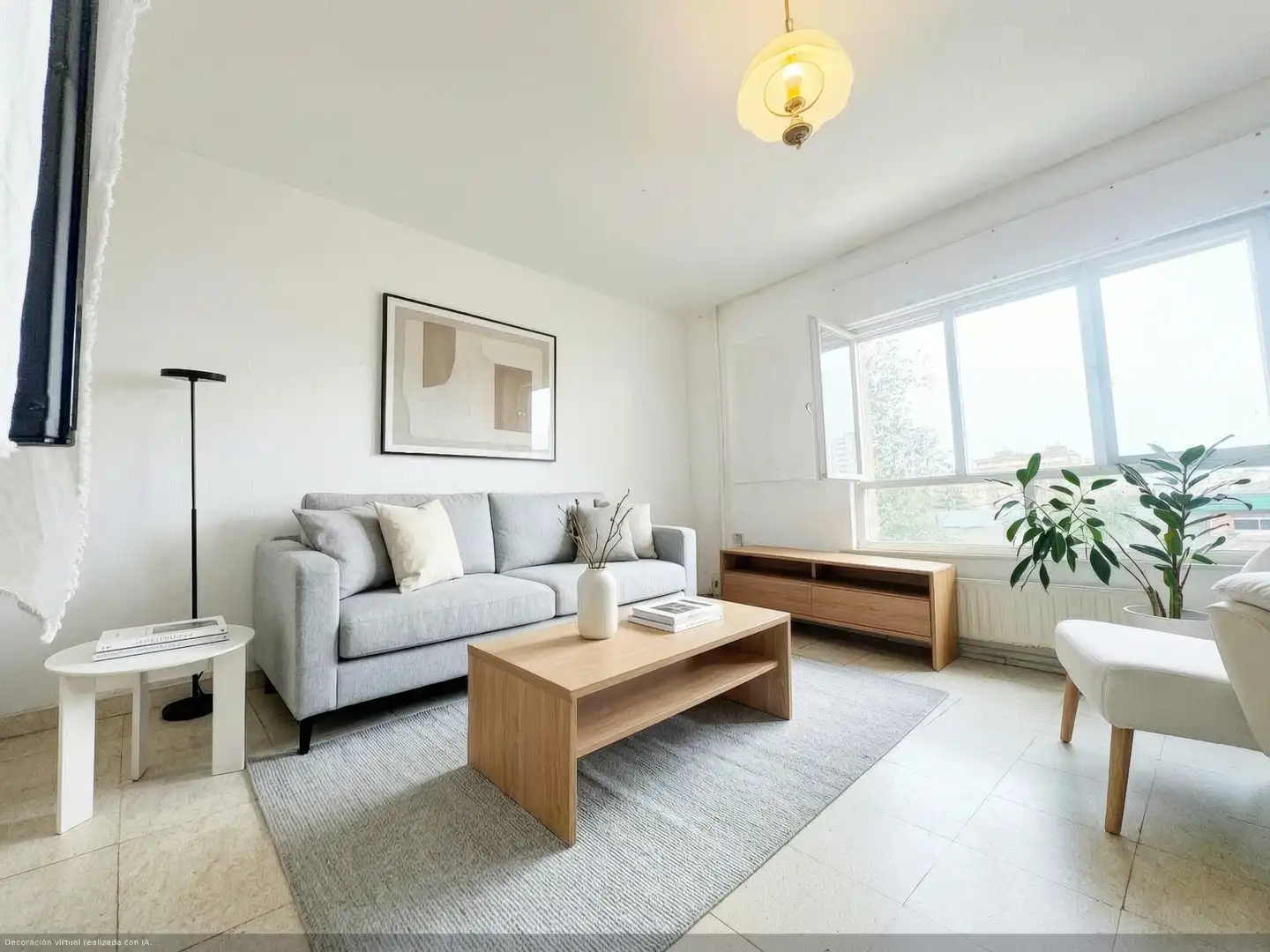 Sala de estar de Piso en venta en Gijón  con Amueblado