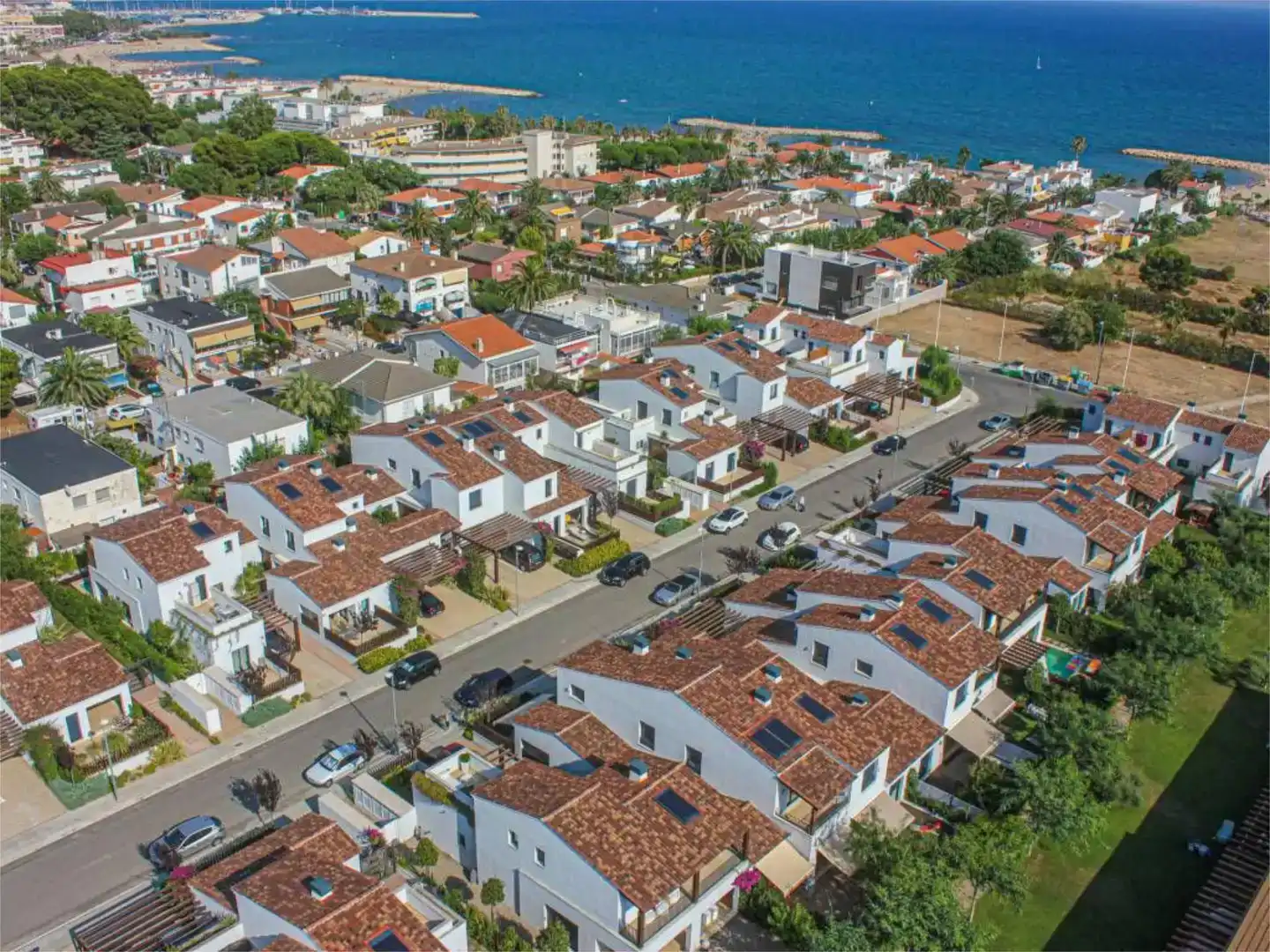 Vista exterior de Casa o chalet de alquiler en Cambrils con Aire acondicionado, Jardín privado y Piscina
