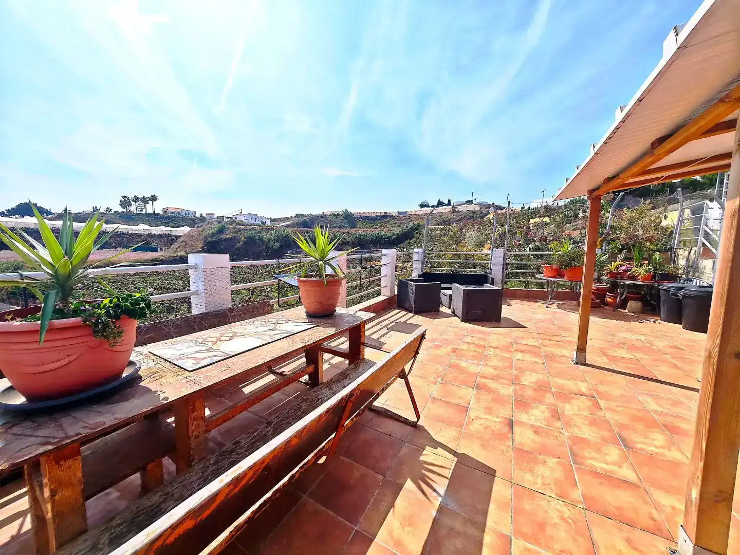 Terrassa de Finca rústica en venda en Algarrobo