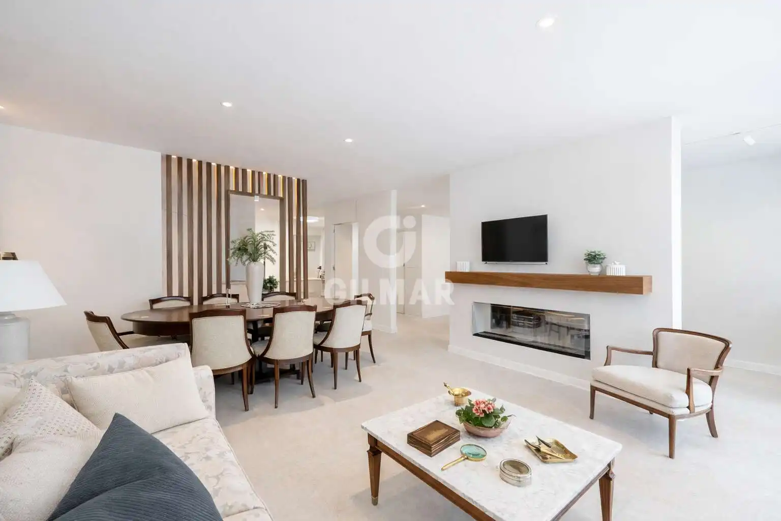 Living room of Flat for sale in Madrid  with Heating, Private garden and Swimming Pool