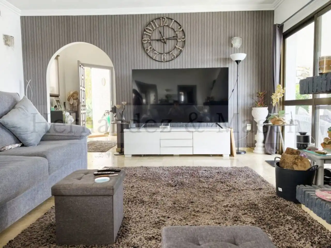 Living room of Houses for sale in Benalmádena  with Air Conditioner, Terrace and Swimming Pool