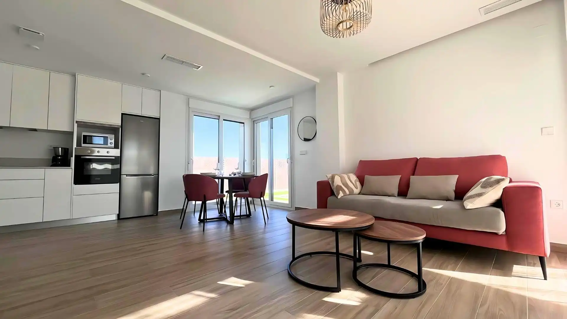 Wohnzimmer von Einfamilien-Reihenhaus zum Verkauf in Madrid mit Schwimmbad