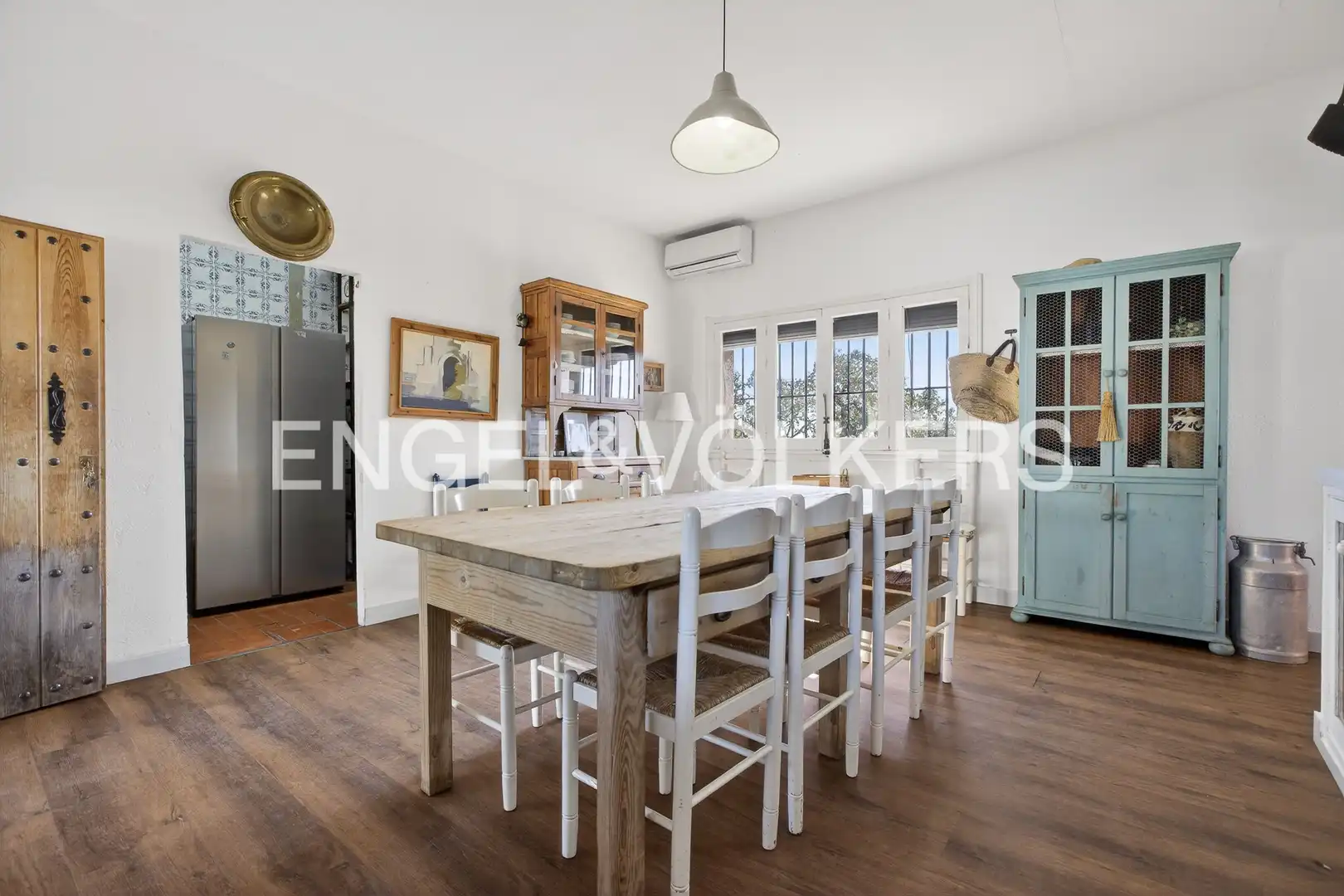 Comedor de Finca rústica en venta en El Castillo de las Guardas con Aire acondicionado, Calefacción y Jardín privado