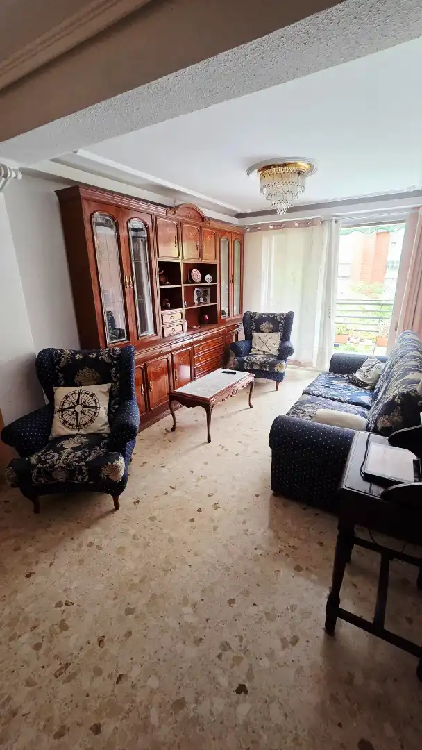 Sala de estar de Piso en venta en Valencia con Amueblado y Balcón