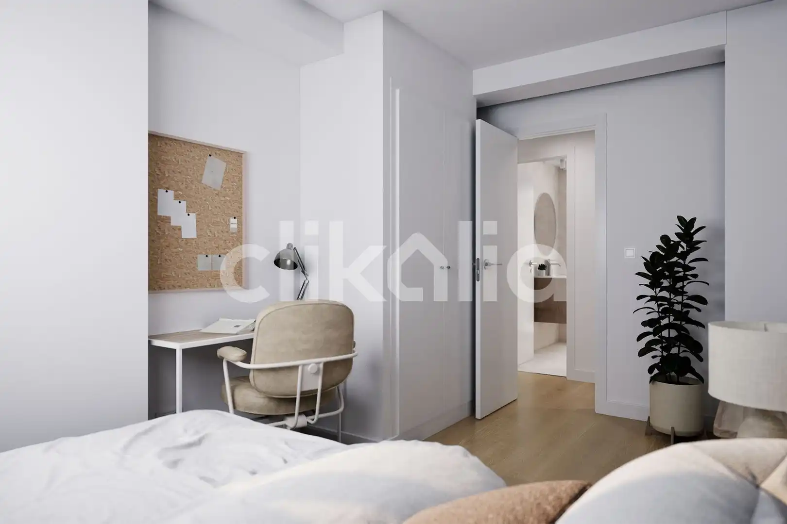 Bedroom of Flat for sale in Madrid  with Air Conditioner, Heating and Terrace
