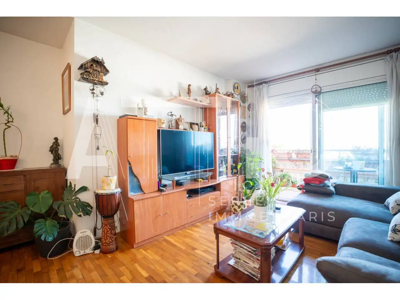 Sala d'estar de Pis en venda en Sabadell amb Aire condicionat, Calefacció i Parquet
